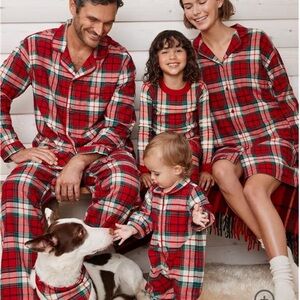 Hanna Andersson Family Red and Green Plaid Pajama Set